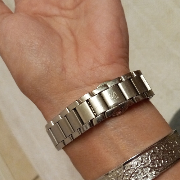 Movado / ESQ Silver diamond watch